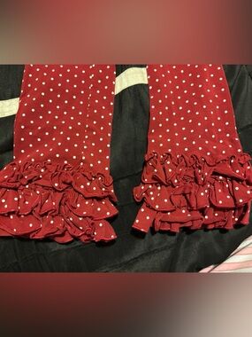Oopsie Daisy Girls' Red Polka Dot Leggings